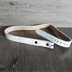 Justin White Leather Belt Size 26